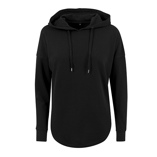 Bluza Damska Oversize French Terry BY037 - Black
