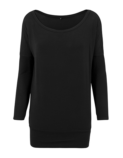 Damska koszulka z wiskozy BY041 - Black