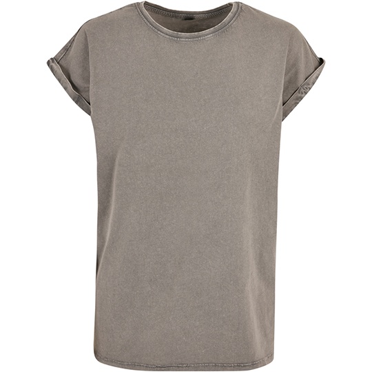 T-shirt Damski Oversize Bawelniany BY053 - Asphalt