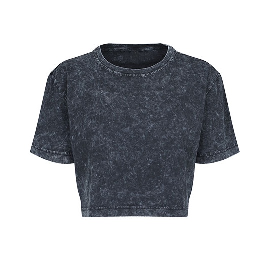 Koszulka Damska Krotka Oversize Bawelniana BY054 - Darkgrey White