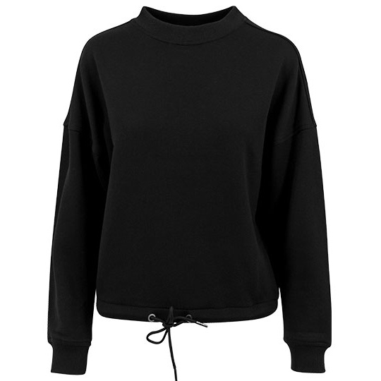 Bluza Damska Oversize Bawelniano Poliestrowa BY058 - Black