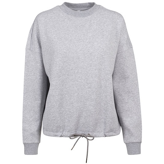 Bluza Damska Oversize Bawelniano Poliestrowa BY058 - Heather Grey