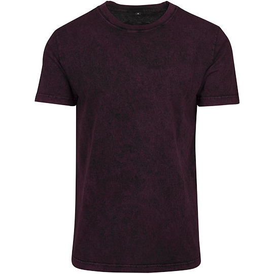 T-shirt Klasyczny Bawelniany BY070 - Berry Black