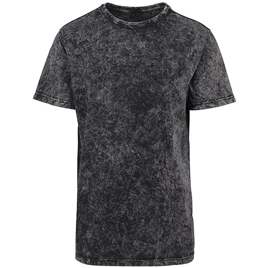 T-shirt Klasyczny Bawelniany BY070 - Darkgrey White