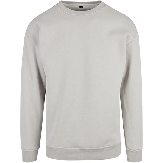 Bluza Klasyczna Obniżone Ramiona Bawełniana BY075 - Light Asphalt