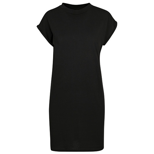 Sukienka T-shirtowa Bawelniana BY101 - Black