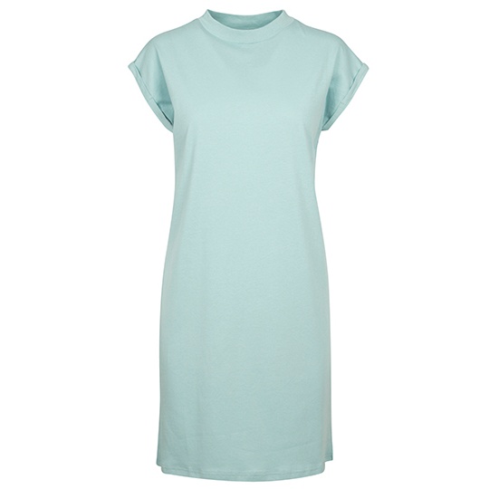 Sukienka T-shirtowa Bawelniana BY101 - Blue Mint