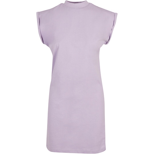 Sukienka t-shirtowa z mini stójką BY101 - Lilac