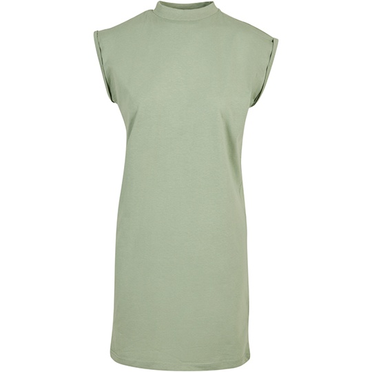 Sukienka T-shirtowa Bawelniana BY101 - Soft Salvia