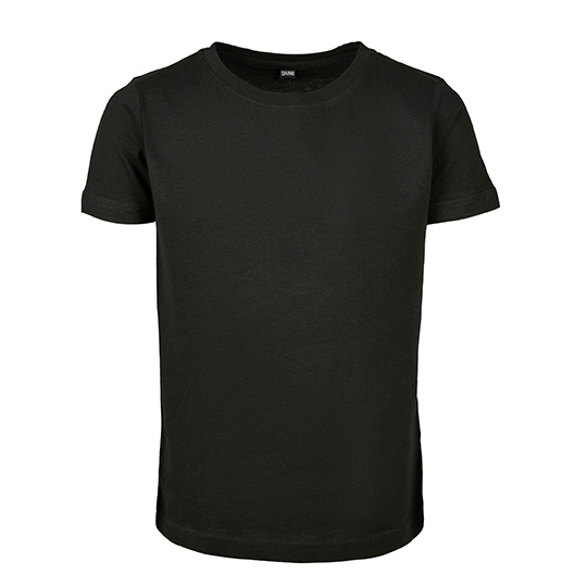 Dziewczęcy T-shirt z krótkim rękawem BY115 - Black