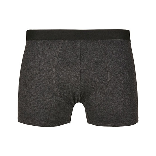 Bokserki Meskie Bawelniane Elastyczne BY132 - Charcoal (Heather)