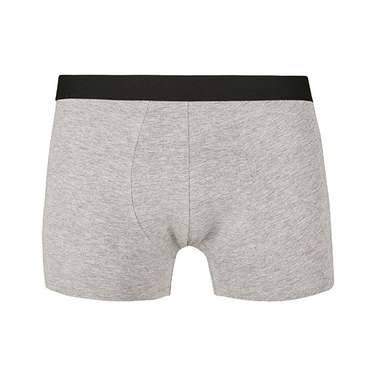 Bokserki Meskie Bawelniane Elastyczne BY132 - Heather Grey