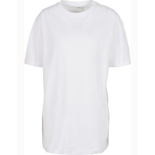 T-shirt Damski Oversize Bawelniany BY149 - White