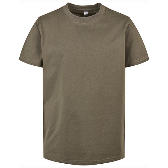 T-shirt Klasyczny Bawelniany Dzieciecy BY158 - Olive