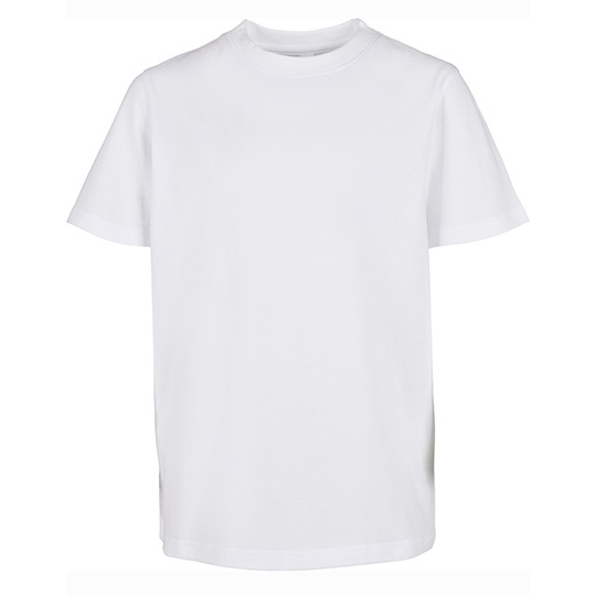 T-shirt Klasyczny Bawelniany Dzieciecy BY158 - White