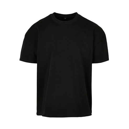 T-shirt Meski Oversize Gruby Material BY163 - Black