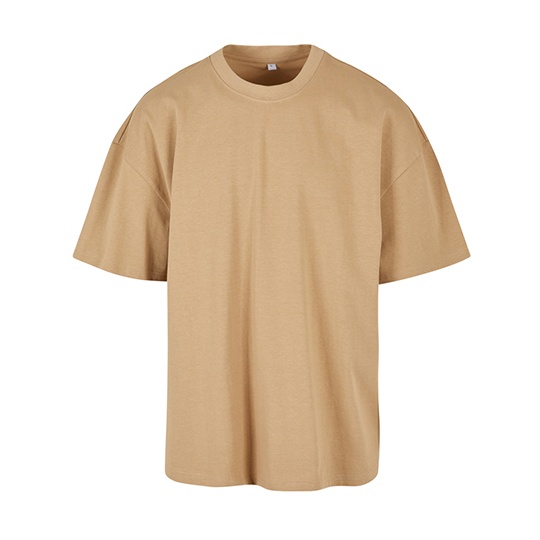 T-shirt Męski Oversize Gruby Materiał BY163 - U. Beige
