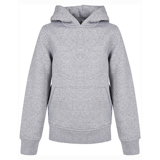 Bluza Dziecieca z Kapturem Bawelniana Szczotkowana BY185 - Heather Grey