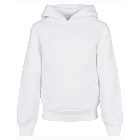 Bluza Dziecieca z Kapturem Bawelniana Szczotkowana BY185 - White