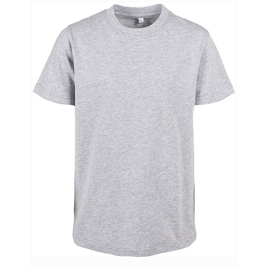 Dzieciecy T-shirt Klasyczny Prosty Bawelna Organiczna BY186 - Heather Grey
