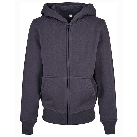 Dziecięca bluza zapinana z kapturem BY188 - Navy