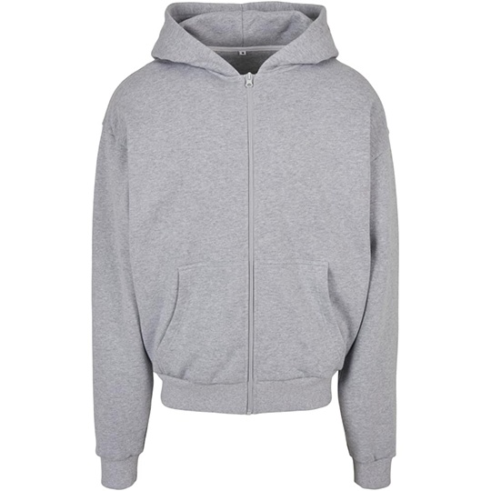 Bluza Oversize Bawelniana Frotte z Kapturem BY192 - Heather Grey