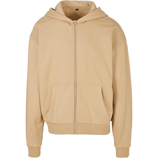 Bluza Oversize Bawelniana Frotte z Kapturem BY192 - U. Beige
