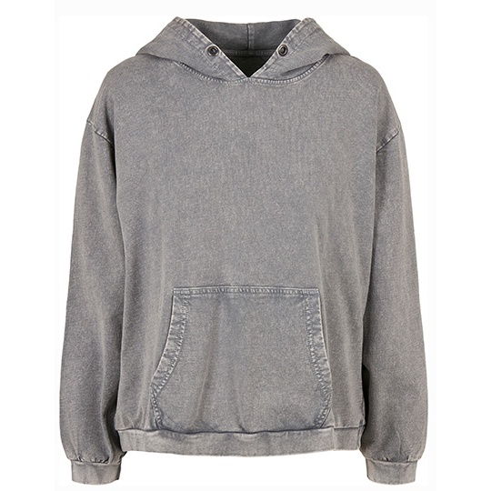 Damska bluza oversize z kapturem BY194 - Asphalt