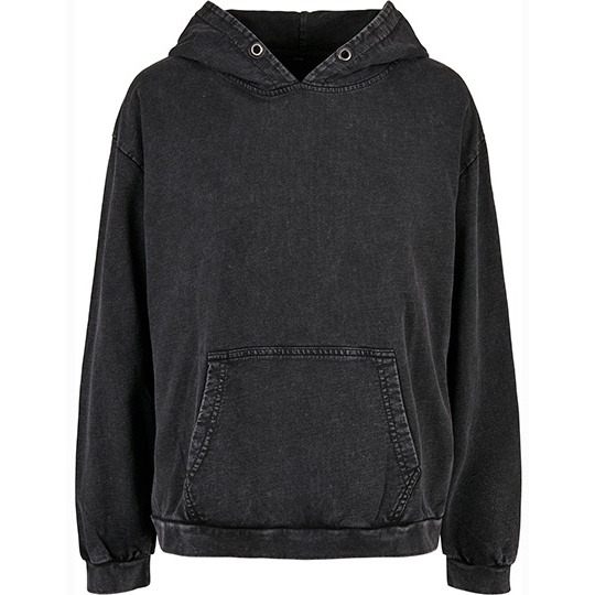 Damska bluza oversize z kapturem BY194 - Black
