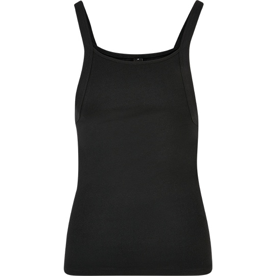 Top Damski Slim Fit Bawelniany Elastyczny BY209 - Black