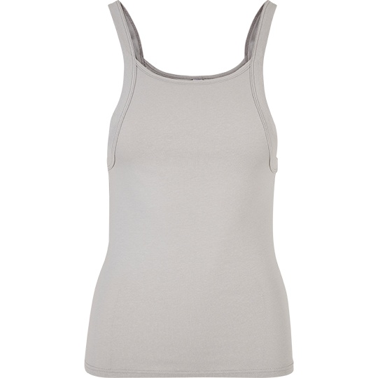 Top Damski Slim Fit Bawelniany Elastyczny BY209 - Light Asphalt
