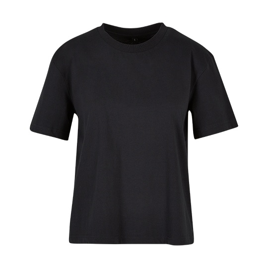 T-shirt Damski Oversize Bawełniany BY211 - Black