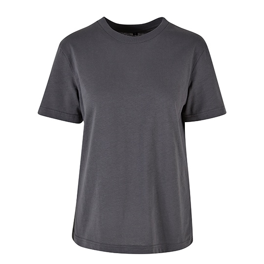 T-shirt Damski Oversize Bawelniany BY211 - Dark Shadow