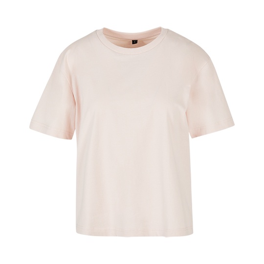T-shirt Damski Oversize Bawelniany BY211 - Pink