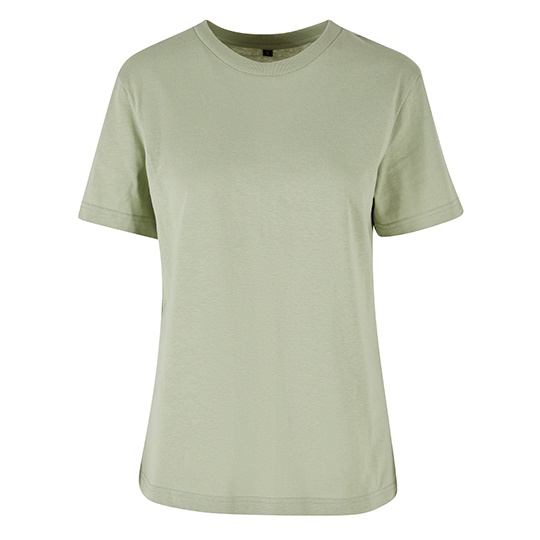 T-shirt Damski Oversize Bawełniany BY211 - Soft Salvia