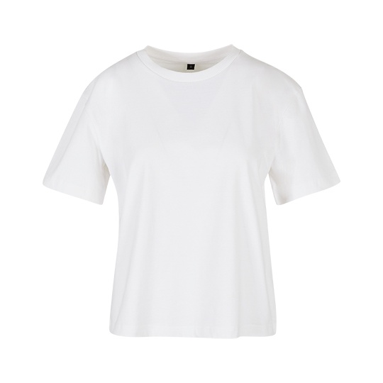 T-shirt Damski Oversize Bawelniany BY211 - White
