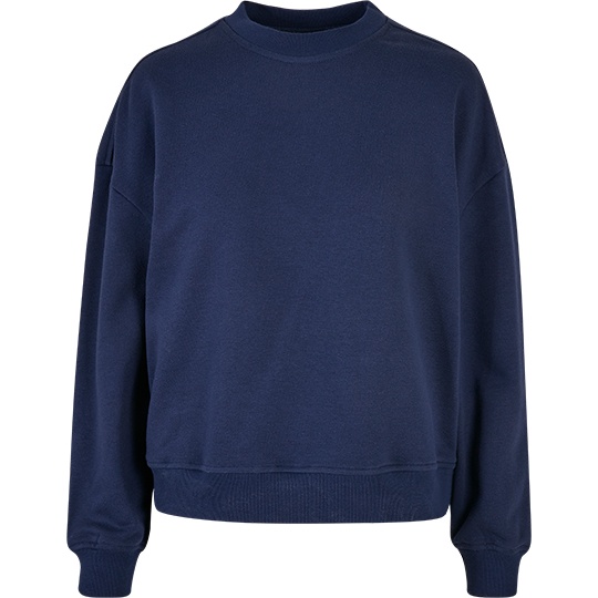 Bluza Damska Oversize Bawelniana Poliestrowa BY212 - Light Navy