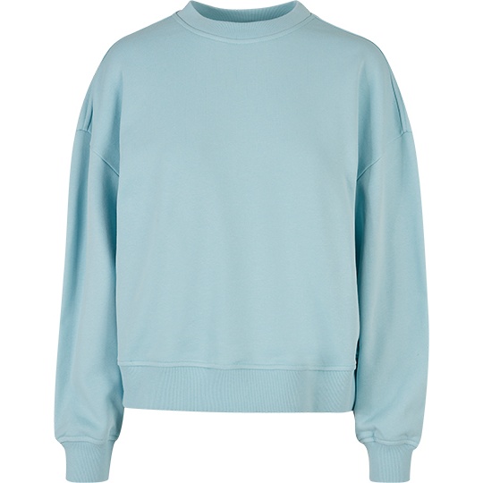Bluza Damska Oversize Bawelniana Poliestrowa BY212 - Ocean Blue