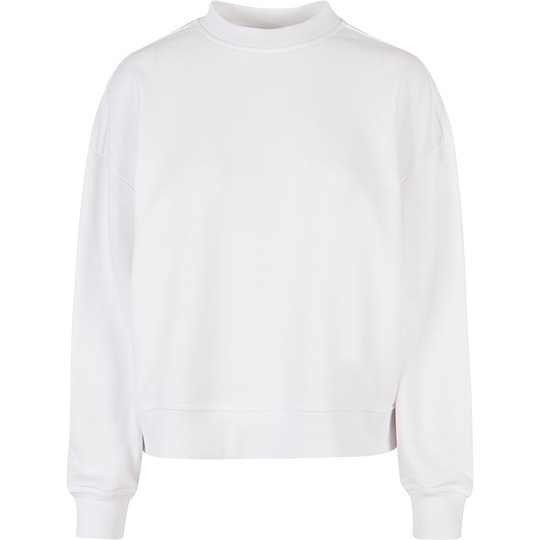 Bluza Damska Oversize Bawełniana Poliestrowa BY212 - White