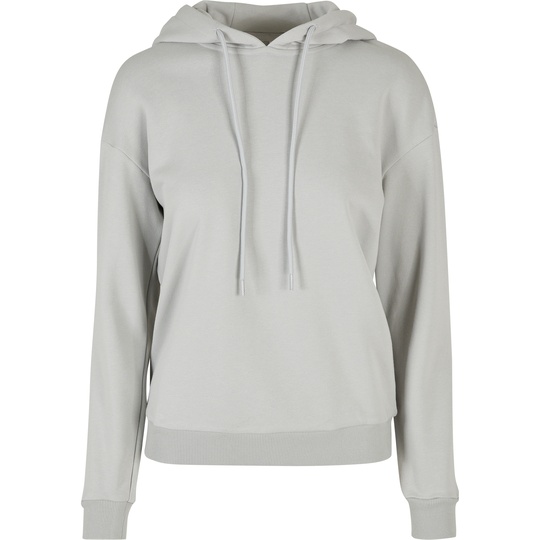 Damska bluza oversize z kapturem BY213 - Light Asphalt