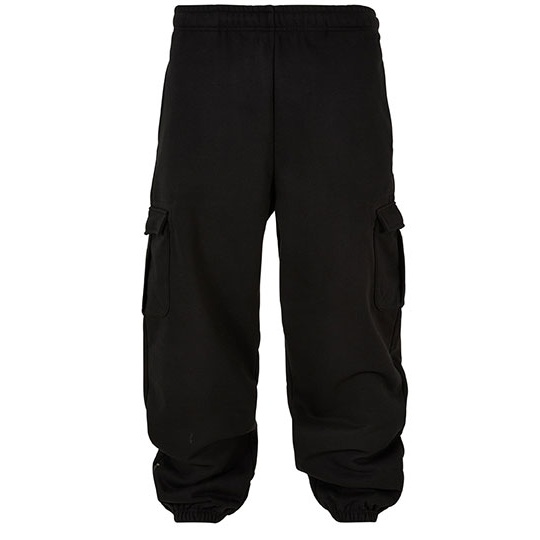 Spodnie dresowe cargo oversize BY258 - Black