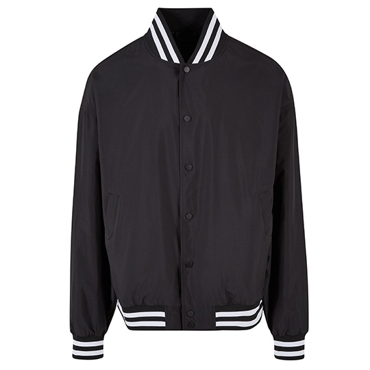 Lekka kurtka college oversize BY259 - Black