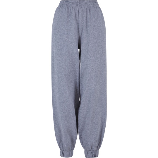 Spodnie Dresowe Damskie Luzny Kroj Bawelniane BY265 - Heather Grey