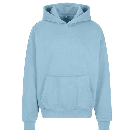 Bluza Oversize Szczotkowany Polar BY268 - Baltic Blue