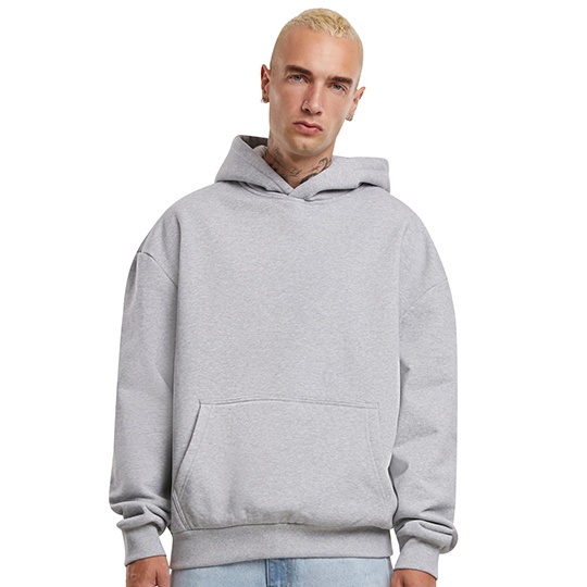 Bluza Oversize Szczotkowany Polar BY268 - Heather Grey