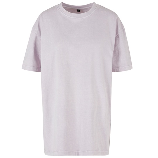 Damski T-shirt oversize BY270 - Soft Lilac