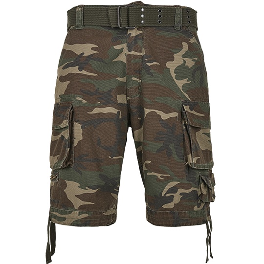 Szorty Meskie Cargo Wytrzymale BYB2001 - Woodland