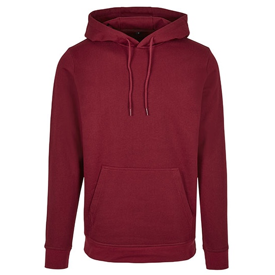 Bluza z Kapturem Klasyczna Mieszanka Bawelny BYBB001 - Burgundy