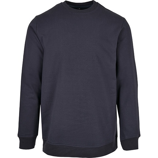 Bluza Klasyczna Bawelniano Poliestrowa Szczotkowana BYBB003 - Navy