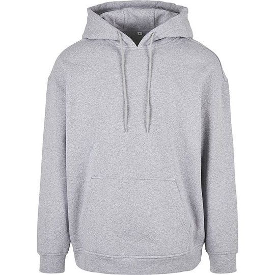 Bluza Oversize Mieszanka Bawelny Poliestru BYBB006 - Heather Grey